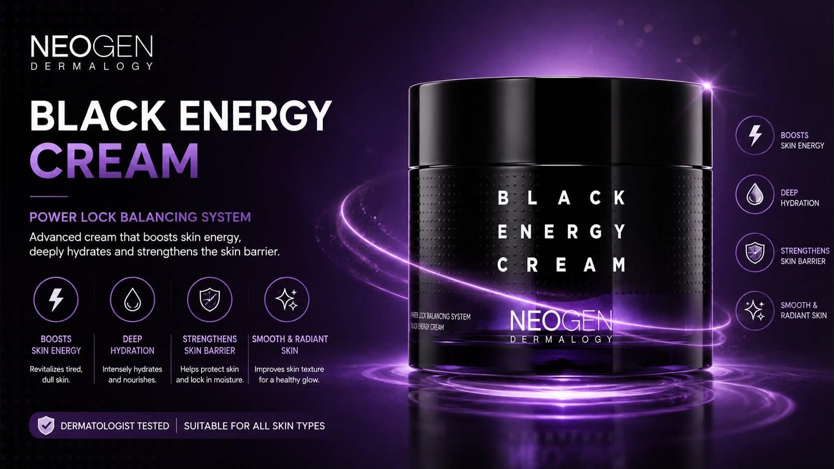 NEOGEN DERMALOGY Black Energy cream 80ml