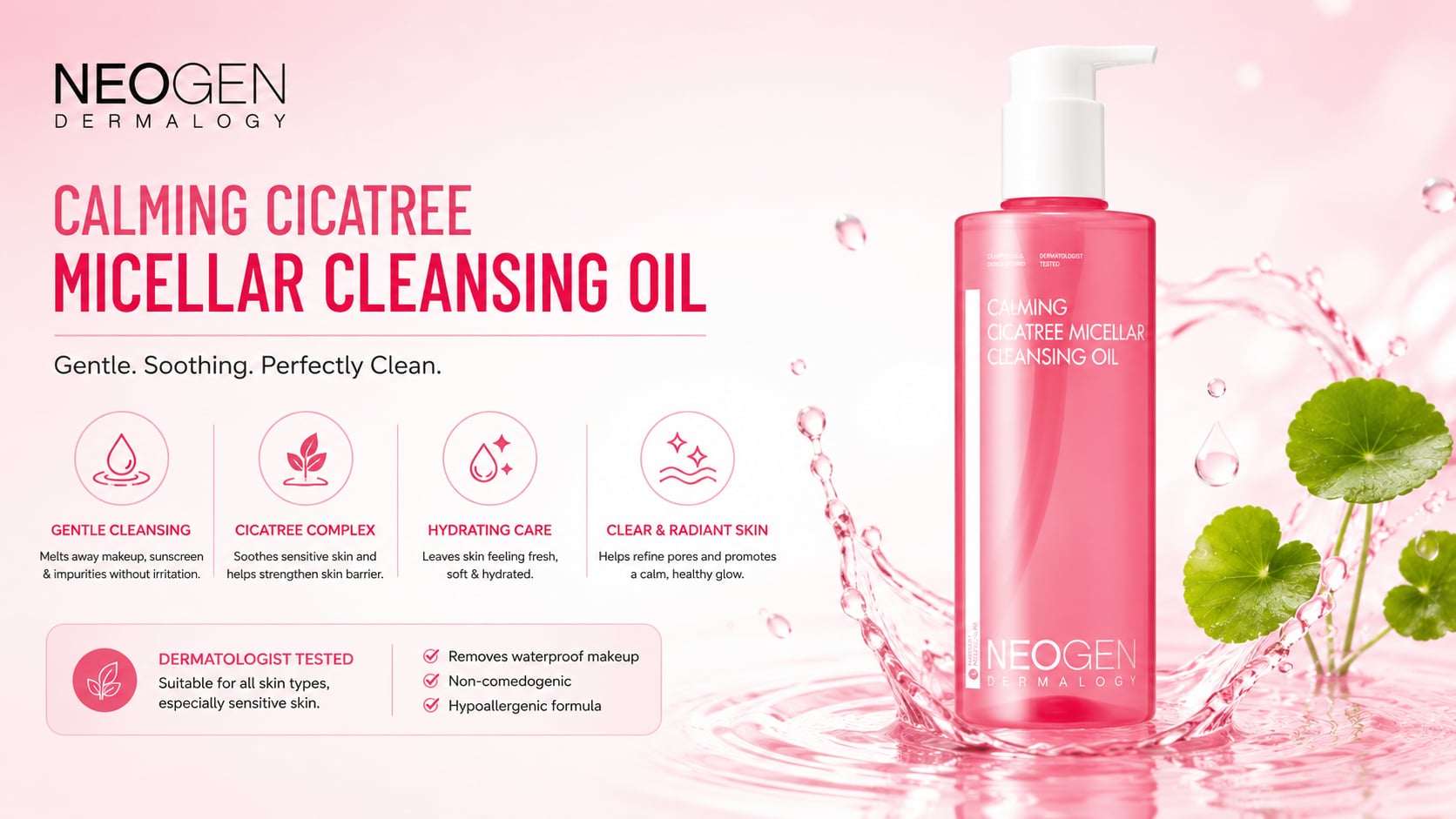 NEOGEN DERMALOGY Calming Cica Tree Micellar Cleansing Oil 300ml