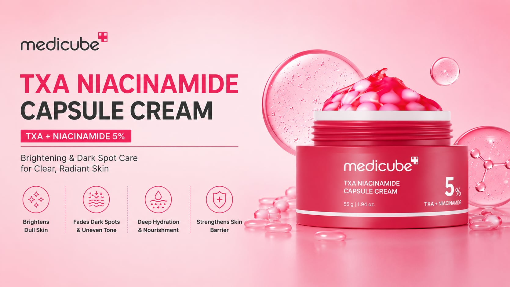 MEDICUBE TXA+Niacinamide Capsule Cream 55ml