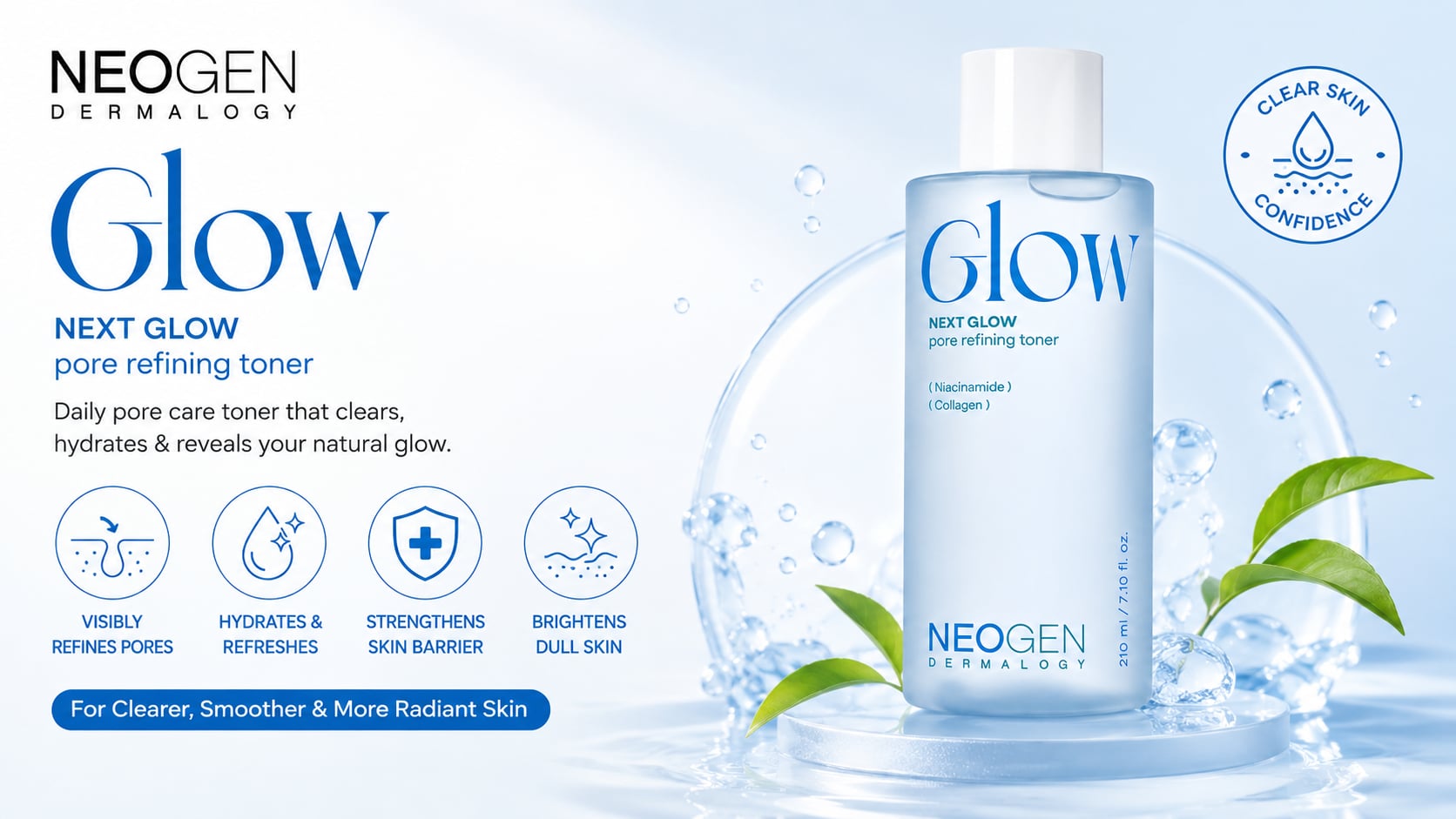 NEOGEN DERMALOGY Next Glow Pore Refining Toner 210ml